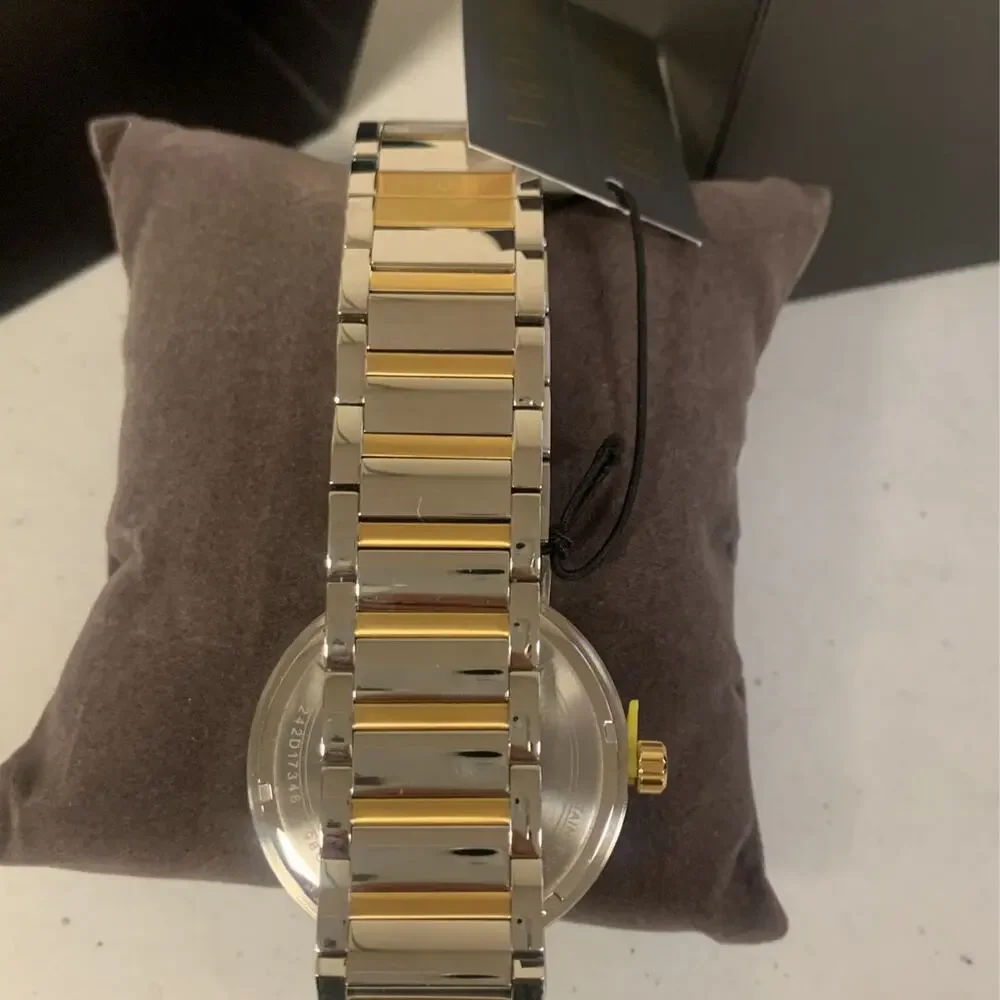Men's Bulova Futuro Modern Classic Two-Tone Watch with Blue Dial - Model… - Picture 6 of 9